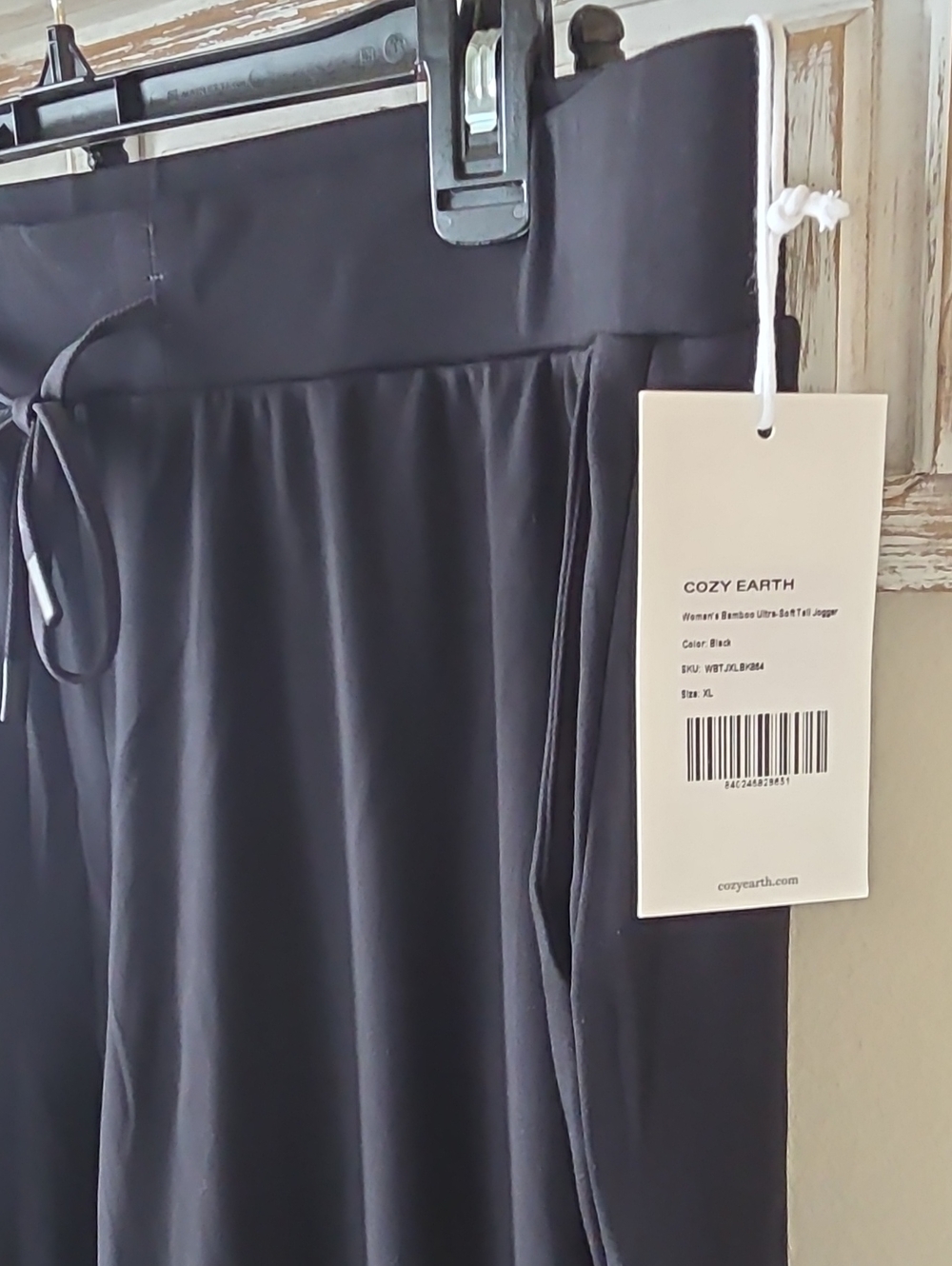 Cozy Earth Women's Bamboo Ultra Soft Jogger Pant Black XL Tall NWT - Picture 6 of 15